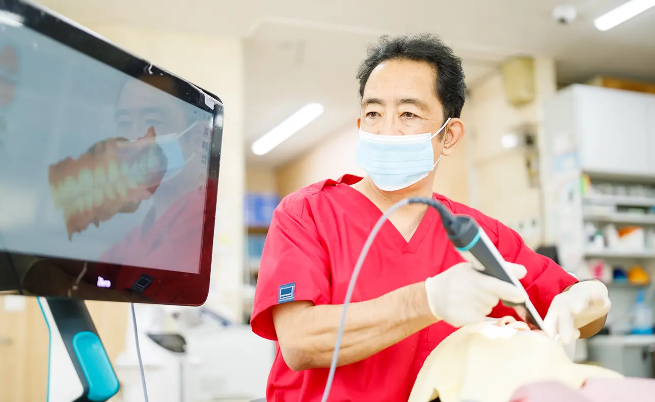 光学印象で不快感がない、スピーディーな型取りを